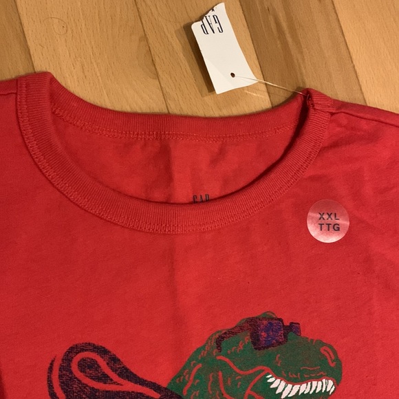 NWT GAP Boy’s Dinosaur Short Sleeve Tee Shirt - size XXL - Picture 3 of 7